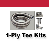 single ply chimney liner tee kits