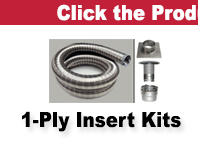 single ply chimney liner fireplace insert kits