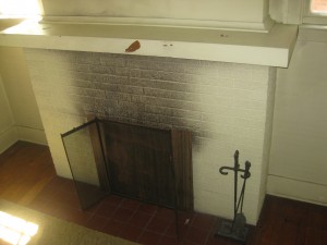 fireplace stains, smoking fireplace